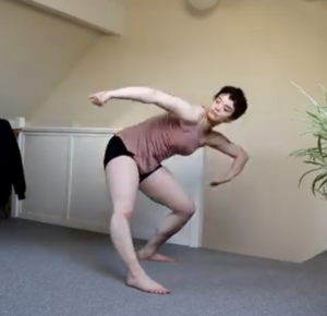 Photograph of Orla Collier dancing